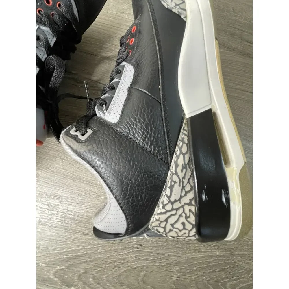 Air Jordan 3 Retro Black Cement 2018 Size 10 854262-012 OG Nike Air 9.5